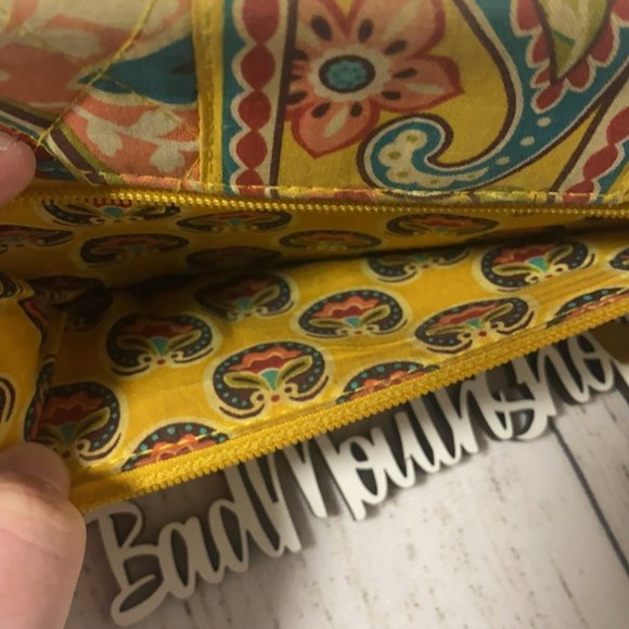 Vintage Vera Bradley Provencal Fall 2012 Trifold Magnetic Close Clutch Wallet - Picture 7 of 11